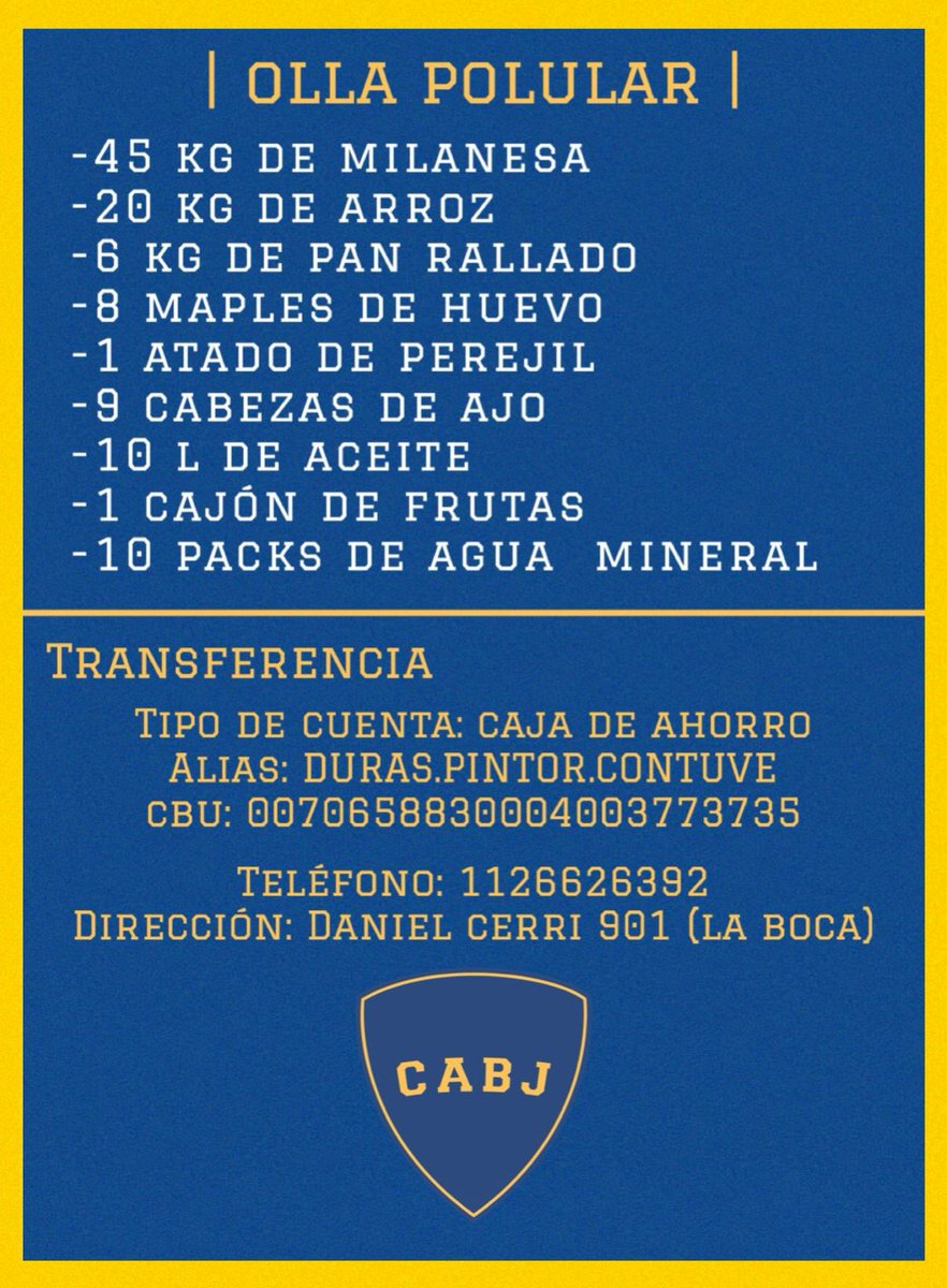 chucossar's tweet image. Hola. Esto es lo que necesitamos para la olla de esta semana. Como siempre, todo sirve, todo suma, todo ayuda. Muchas gracias.