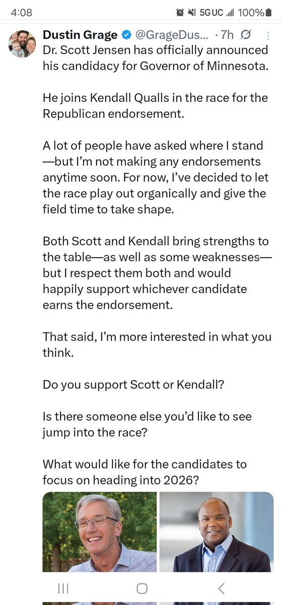 MoundsViewMayor's tweet image. Dusty just totally disregards @KohlerForMNGov and @parrish4mn who've been declared longer then Kendall or Scott? Wierd!