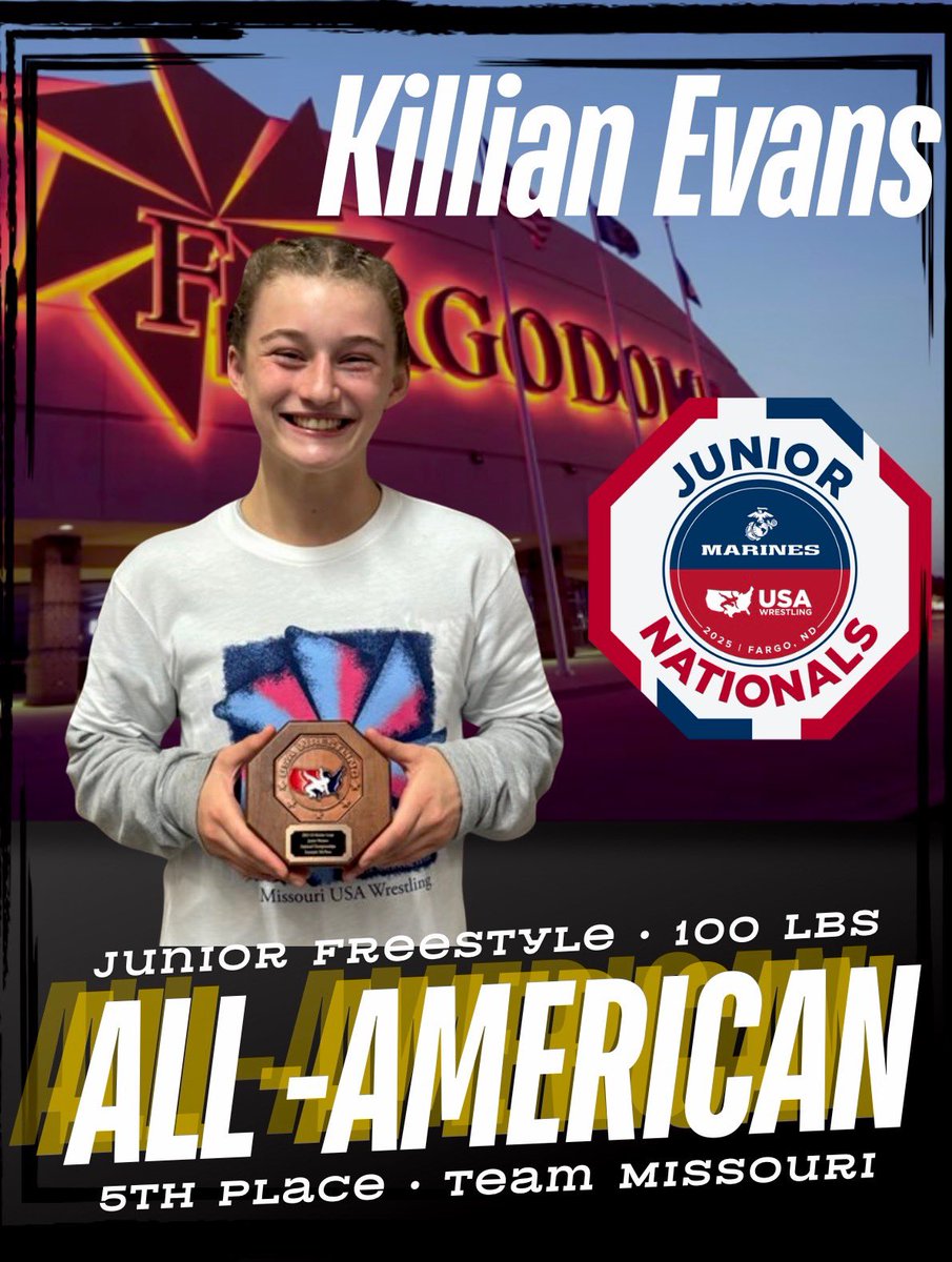 Hard work. Resilience. Perseverance. An unwavering belief in herself that she can and will compete to the best of her abilities vs anyone! ! 2x All-American! 💪🏽🔥<a href="/MoWestWrestling/">MO West Wrestling</a> <a href="/OpenMats816/">Open Mats</a> <a href="/missouriwrestle/">Missouri Wrestling</a>