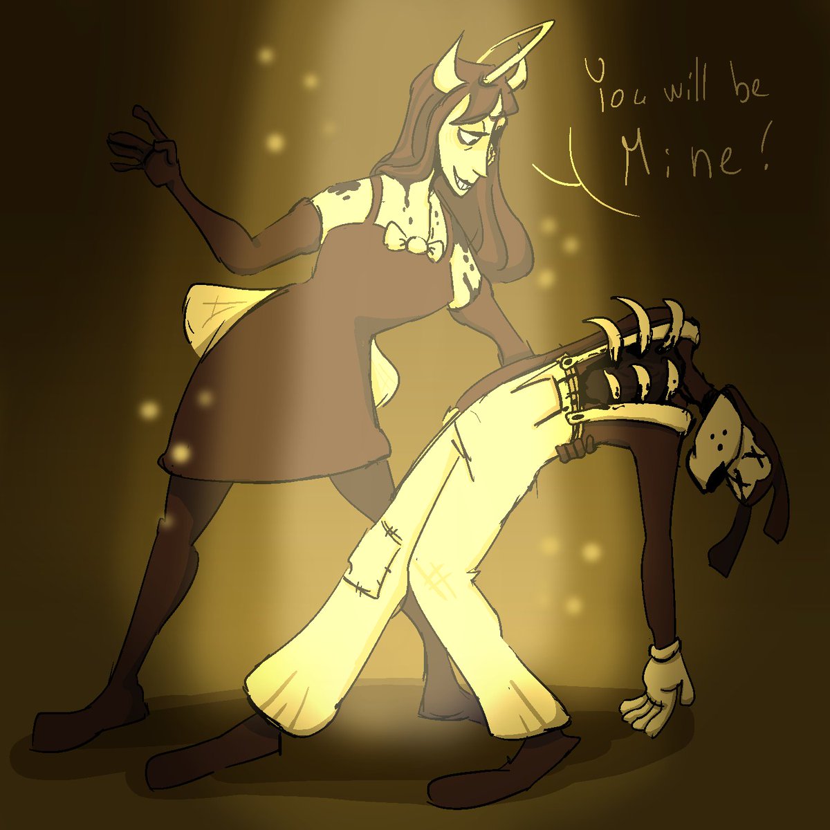 FisherTriangle's tweet image. #BATDR #BATIM
I relistened Alice’s Tango and spontaneously wanted to redraw one of my old drawings
original from 2018