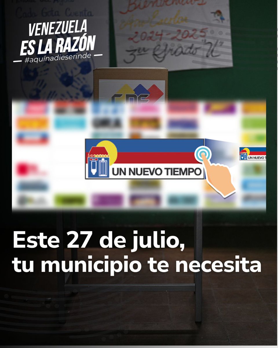 Cada voto te hace visible, te mantiene en la lucha. Es resistir, es pelear por lo que aún tenemos y por lo que podemos lograr juntos. Este #27Jul, hazte visible y defiende tu municipio.