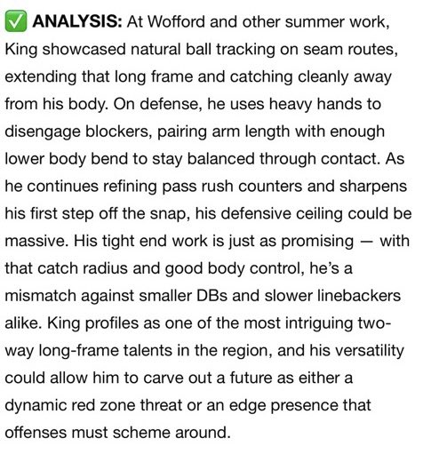 Anthony King II (@anthonykingjr08) on Twitter photo Thank you <a href="/sixstarfootball/">Six Star Football | PLUS+</a> for the write up from Wofford Camp! <a href="/WJKeenan_FB/">W.J. Keenan Raiders Football</a> <a href="/Coach_AcWhaley/">A.C. Whaley</a> <a href="/coachadamrice/">Coach Rice</a> <a href="/Neelyboy3/">Jarrett Neely</a> <a href="/LouatTheState/">Lou Bezjak</a> <a href="/RivalsWardlaw/">Lee Wardlaw</a> <a href="/Coachsax72/">Jonathan Saxon</a> Thank you <a href="/sixstarfootball/">Six Star Football | PLUS+</a> for the write up from Wofford Camp! <a href="/WJKeenan_FB/">W.J. Keenan Raiders Football</a> <a href="/Coach_AcWhaley/">A.C. Whaley</a> <a href="/coachadamrice/">Coach Rice</a> <a href="/Neelyboy3/">Jarrett Neely</a> <a href="/LouatTheState/">Lou Bezjak</a> <a href="/RivalsWardlaw/">Lee Wardlaw</a> <a href="/Coachsax72/">Jonathan Saxon</a>