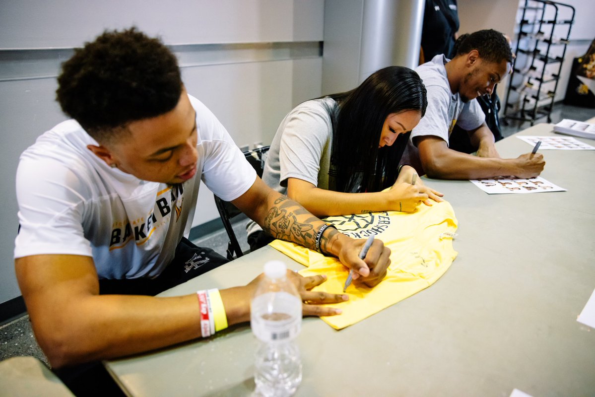 GoShockersWBB's tweet image. Come see us tomorrow night in Charles Koch Arena! We’ll be in the concourse signing autographs from 7-8 PM right before the AfterShocks TBT game!