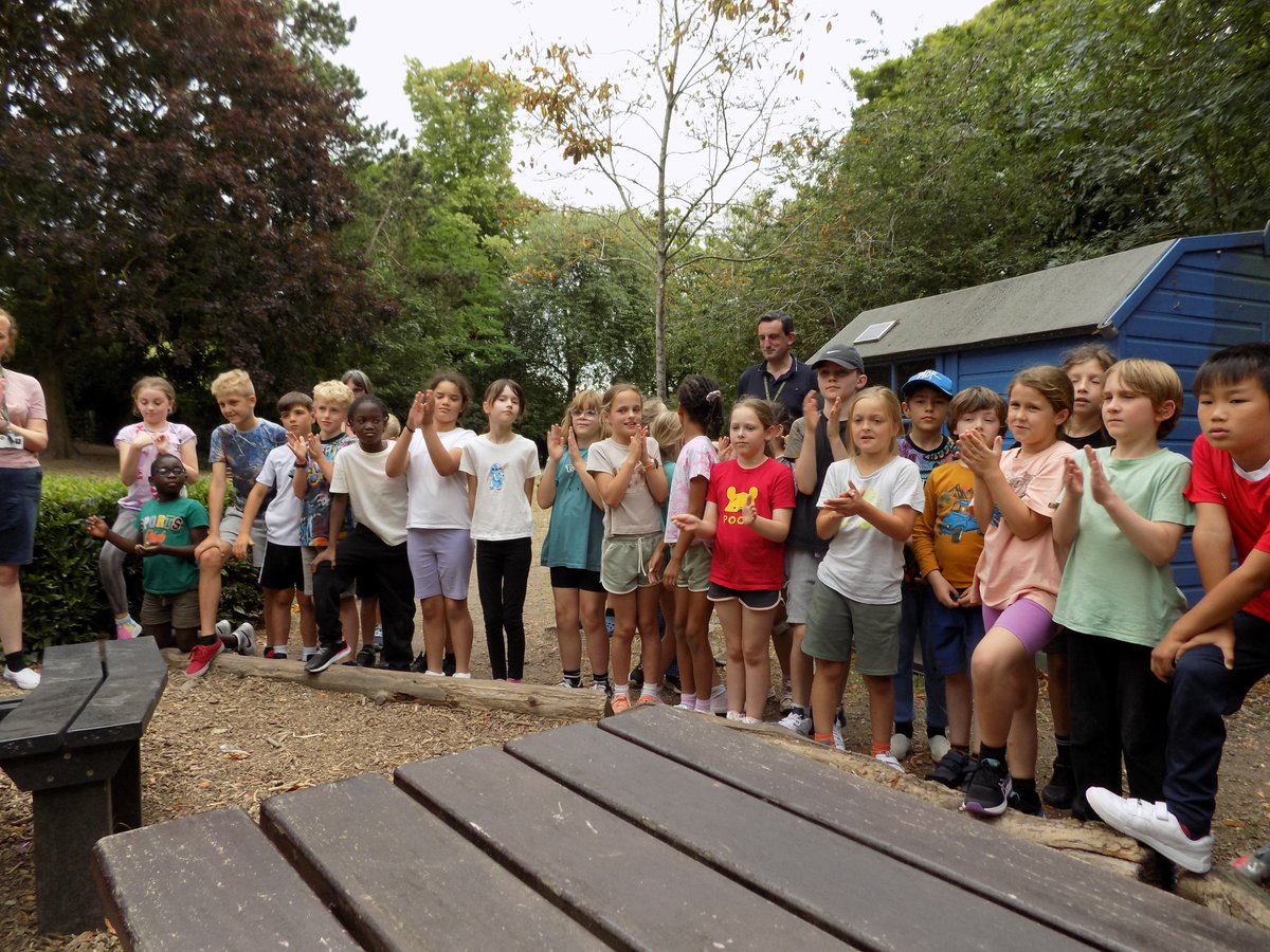 ESJ_Primary's tweet photo. Another action packed day on the Year 4 residential at Burwell House. Pond dipping, fire starting, enamelling, hammer and nail art, The Great Eggscape, an after dinner quiz, and games on the lawn. Night night! https://t.co/5hQDxpmQvZ