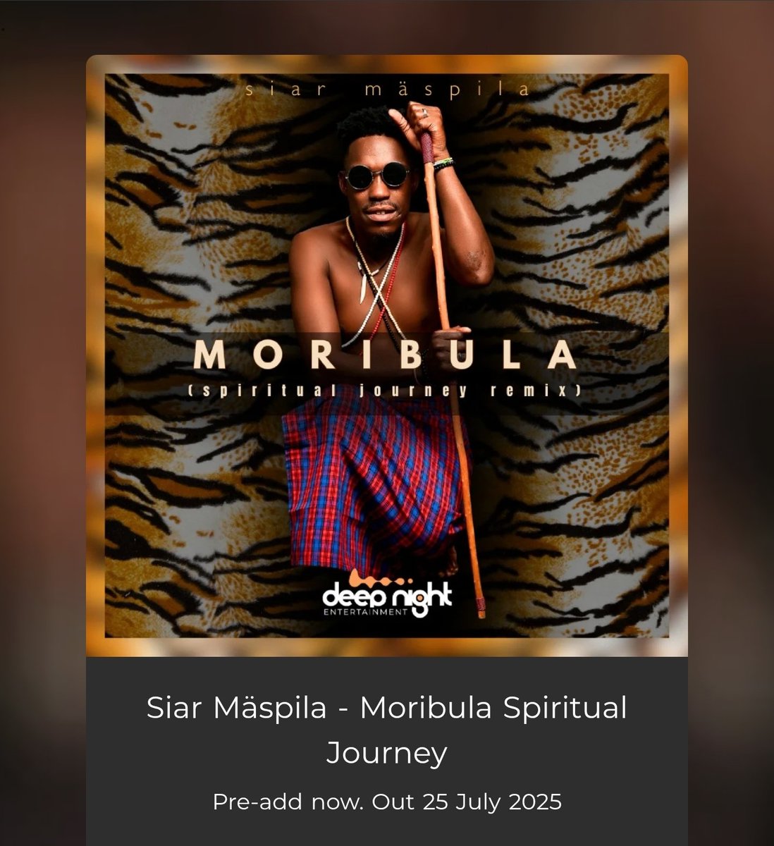 Siar_Maspila's tweet photo. BANGER ALERT | 🚨
New music coming out next week Friday! GET READY. 🖤👑🔥🎶
Pre-Save/Order Link: https://t.co/QggljCvLtK
Release Date: 25.07.2025
#Moribula #SpiritualJourney #Remix #DeepNightEntertainment #TeamWorkMedia #AfroHouse #AfroTech #Dj #Djs #Music #RT #Repost https://t.co/1Y9u20i8fD