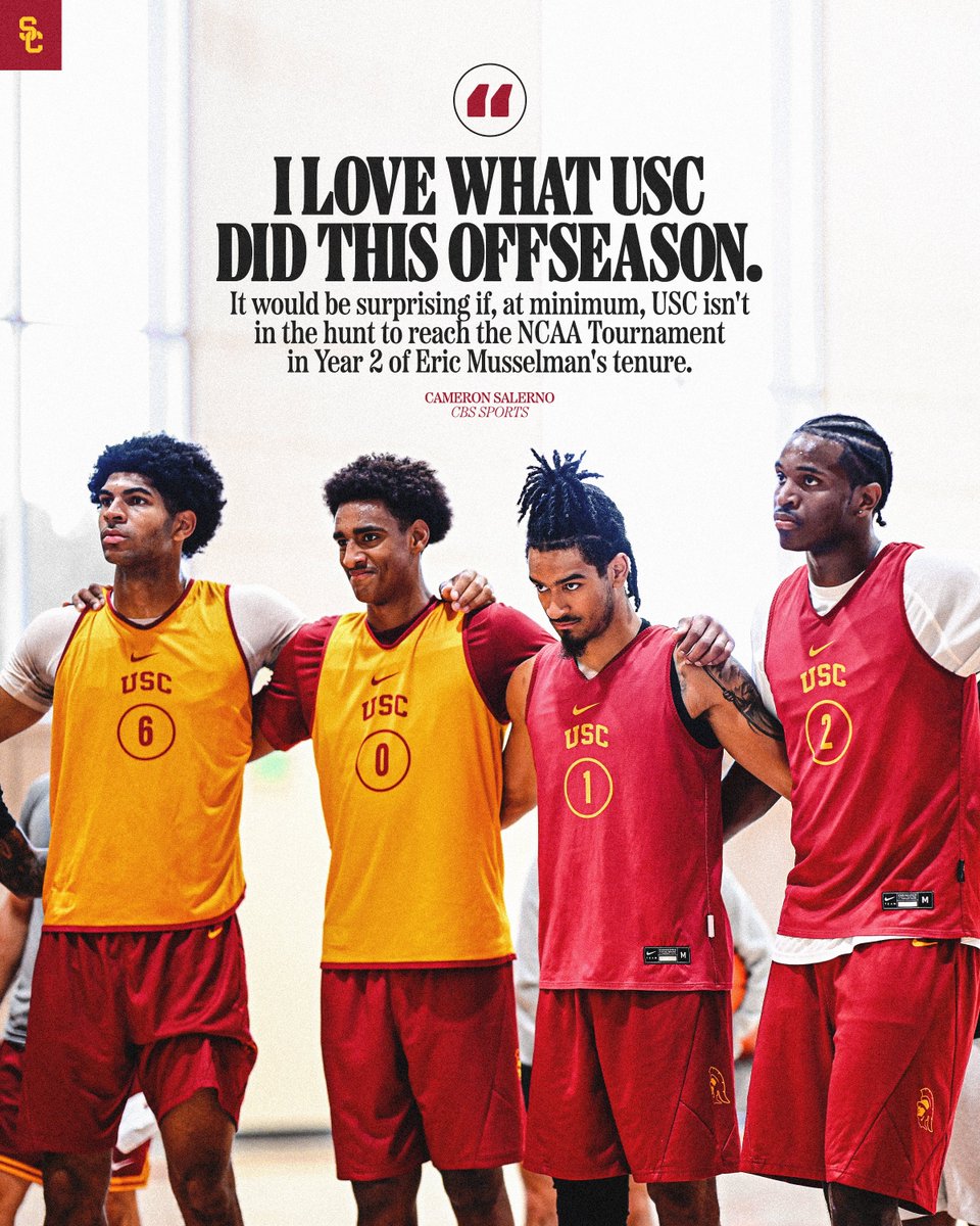 USC_Hoops's tweet image. .@CBSSports has our squad as one of the biggest risers heading into the 2025-26 season 👀📈