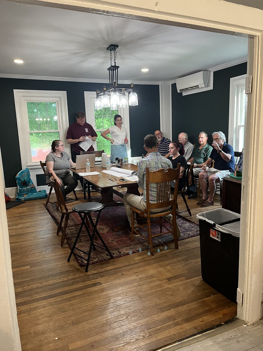 Regional Planning Commission meeting now happening in my dining room (due to sudden inclement weather)