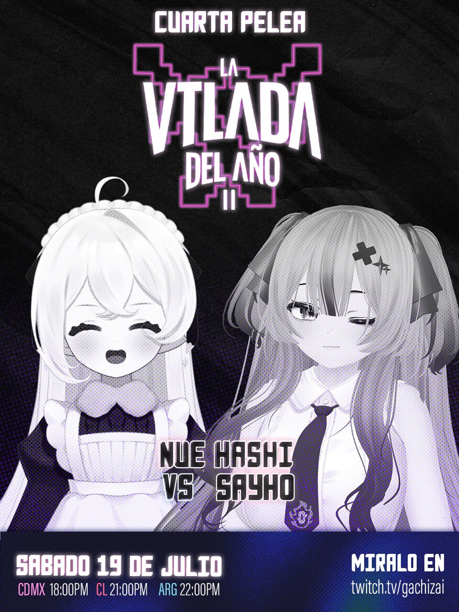 GachiZai's tweet image. 👾𝗦𝘂𝗻𝘀𝗵𝗶𝗻𝗲 𝗜𝘀𝗹𝗮𝗻𝗱 𝟮 🌴
¡Cuarta pelea de la Vtlada de #SunshineIsland! 🥊💥🥊
🌟❄️@NueHashi
VS
🍩 🔥 @rensayho
¡El hielo y el fuego se encuentran en la cuarta ronda de la vtlada! ¿Quién podrá apaciguar a quién? 🎊