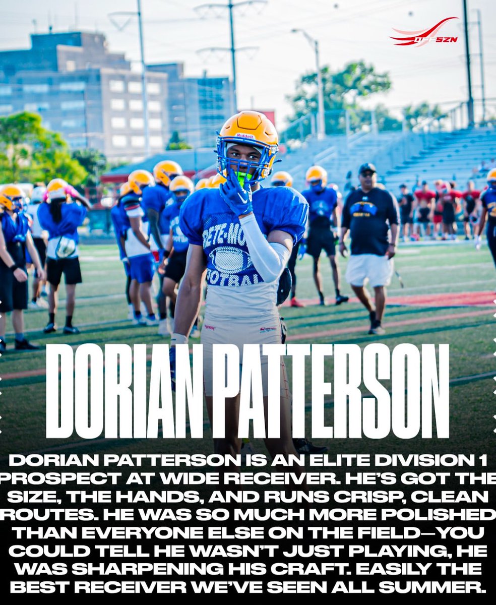 Dorian_Patterso's tweet image. Thank you @offsznbrand for the write up!!! @EDGYTIM @Tim_OBrien10 @RivalsFriedman @OJW_Scouting @PrepRedzoneIL @TheUCReport