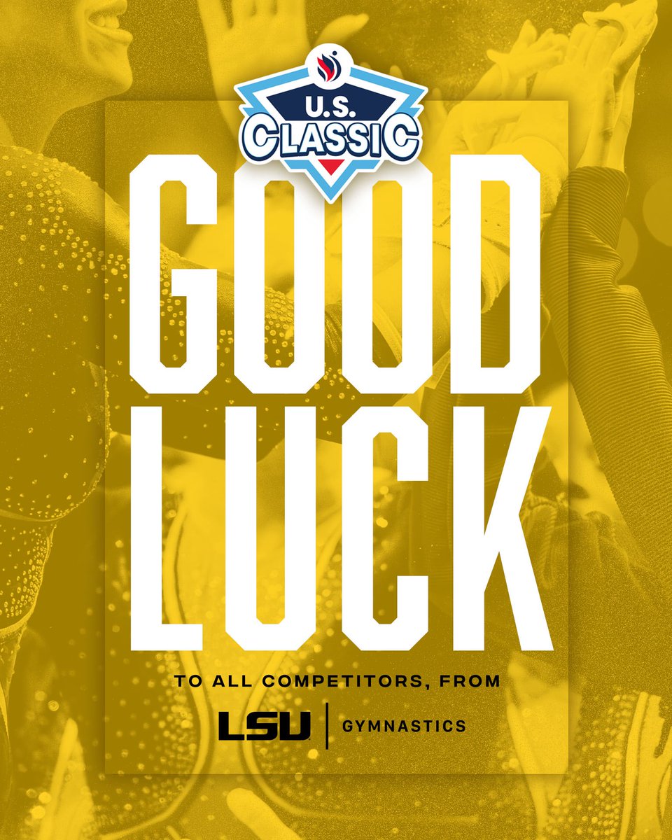 LSUgym's tweet image. A weekend full of flips 🤩
The Tigers are sending good luck to all competitors in the U.S. Classic and Hopes Championship this weekend!