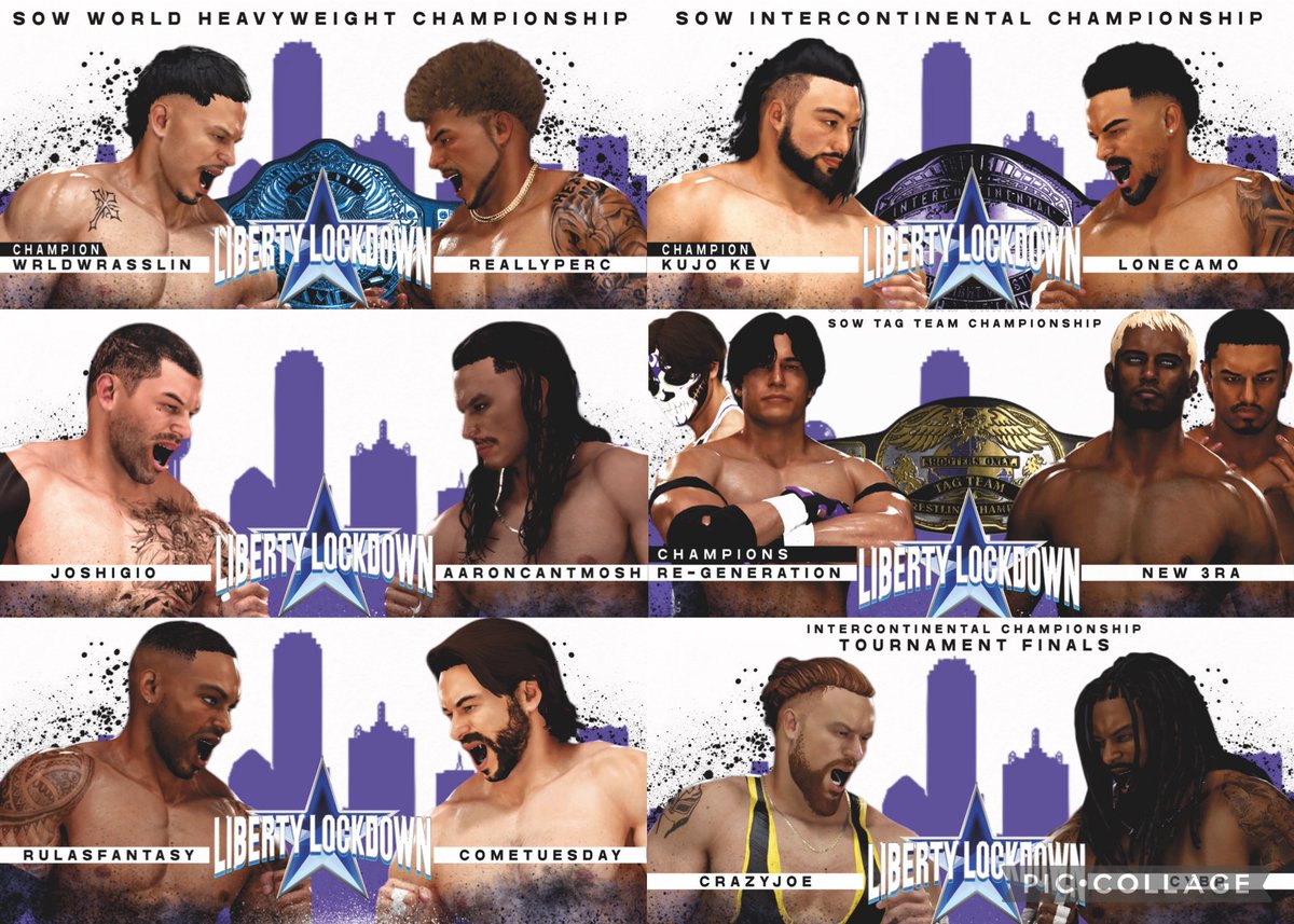 ShooterWrestlin's tweet image. Tonight at 8PM EST we are LIVE WITH LIBERTY LOCKDOWN!
- Main Event: @wrldwrasslinn vs @reallyperc
- @KUJOkev vs @LoneCamo
- @joshigio vs @aaroncantmosh
- @enzigurii @vampzhz vs @saycartier @TrustY0urEyes
- @rulasfantasyy vs @cometuesday1
- @Crazyjoe2K vs @cybrsensei