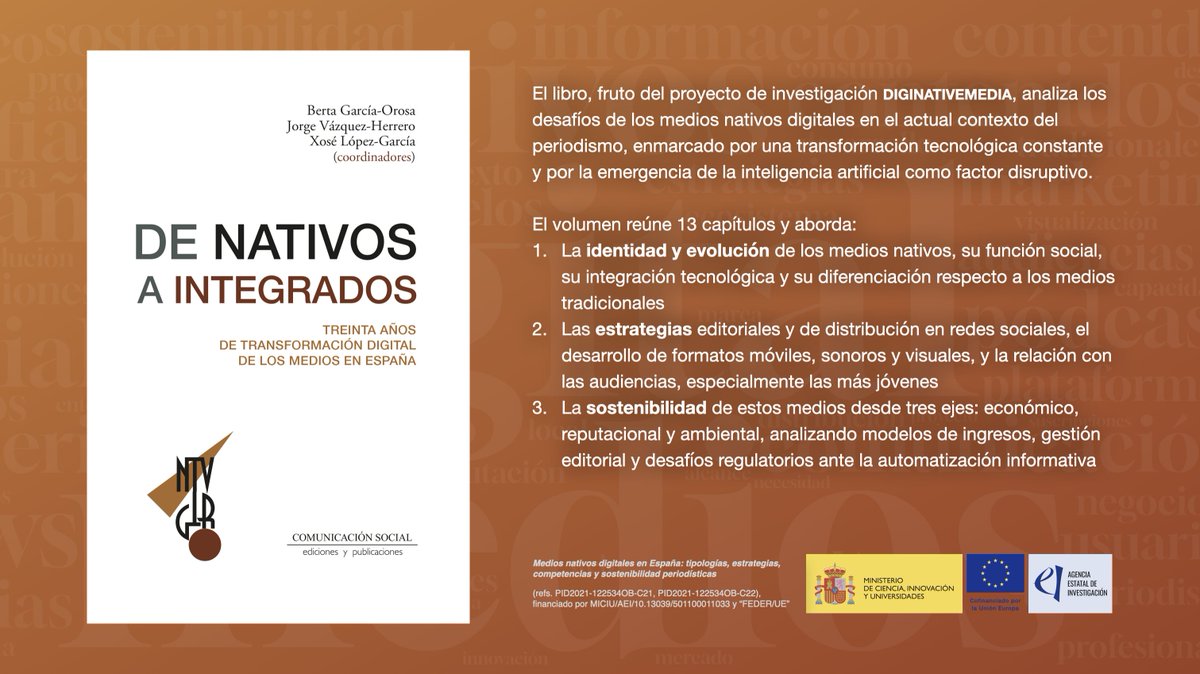 Jorge Vázquez Herrero (@jorgevh) on Twitter photo 📙Ya está disponible la monografía de DIGINATIVEMEDIA 22-25, proyecto coordinado por <a href="/xoselopezgarcia/">xose lopez. garcia</a> y Berta García (<a href="/NovosMedios_/">Novos Medios</a>) y <a href="/mpmarcosta/">Pilar Martínez-Costa</a> y <a href="/rsalaverria/">Ramón Salaverría</a> (<a href="/digitalunav/">Digital Unav</a>). Un repaso en 13 capítulos al ecosistema de medios digitales en España desde diferentes perspectivas. 📙Ya está disponible la monografía de DIGINATIVEMEDIA 22-25, proyecto coordinado por <a href="/xoselopezgarcia/">xose lopez. garcia</a> y Berta García (<a href="/NovosMedios_/">Novos Medios</a>) y <a href="/mpmarcosta/">Pilar Martínez-Costa</a> y <a href="/rsalaverria/">Ramón Salaverría</a> (<a href="/digitalunav/">Digital Unav</a>). Un repaso en 13 capítulos al ecosistema de medios digitales en España desde diferentes perspectivas.