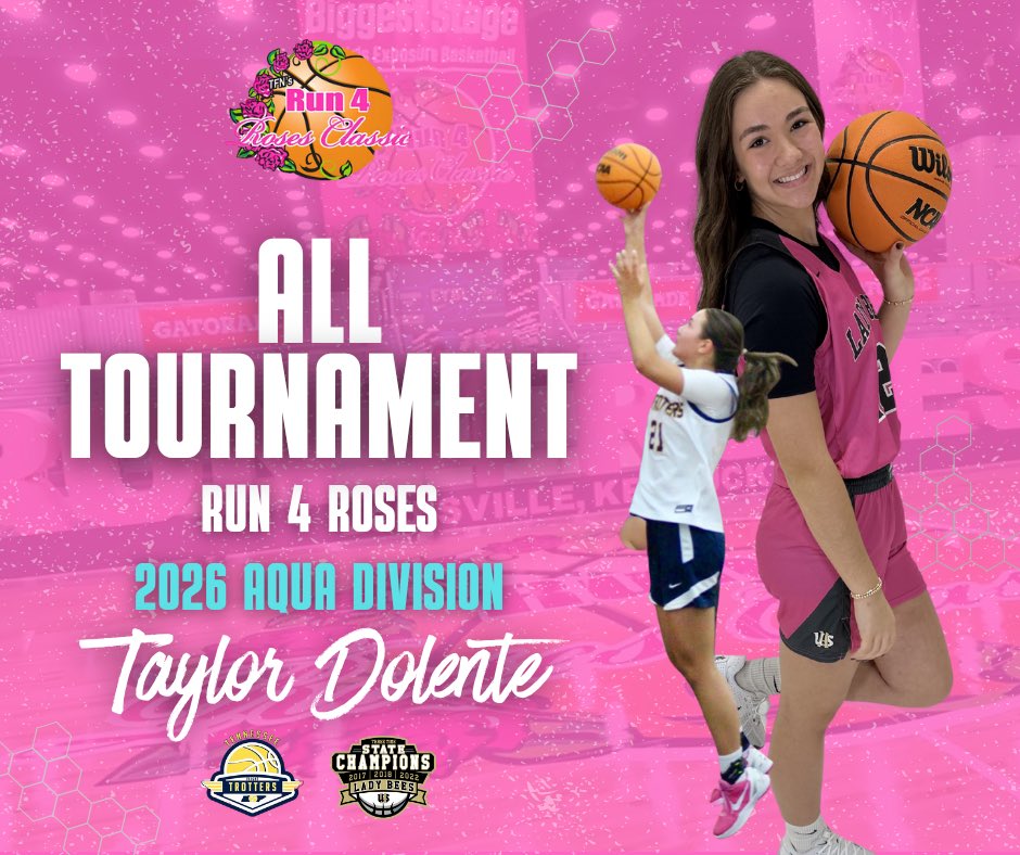 uppermanhoops's tweet image. Congratulations to Senior Lady Bee, Taylor Dolente! She was named all tournament in the Aqua Division at Run 4 Roses Classic! We are so proud!! #GoldStateOfMind 🌹🏀