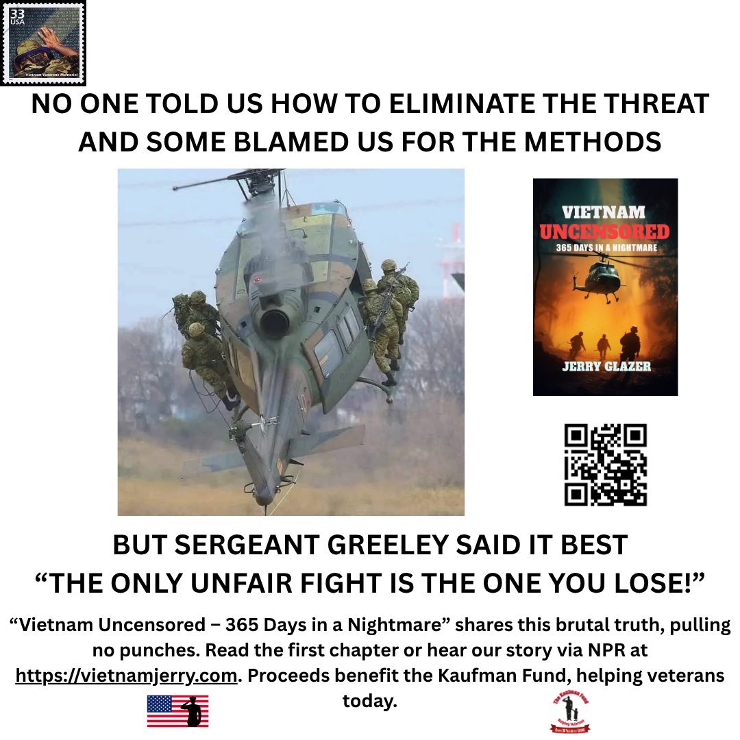 JERRYGLAZER1's tweet photo. We weren’t heroes—we were survivors. Trained for silence, sent into hell. The mission always mattered more than the men. It is what war looks like.
Read more at: https://t.co/7XQyVTcRwd
#WarMemoir #VietnamWar #VeteransVoices #TrueStory #XReads https://t.co/zD1CmssGoO