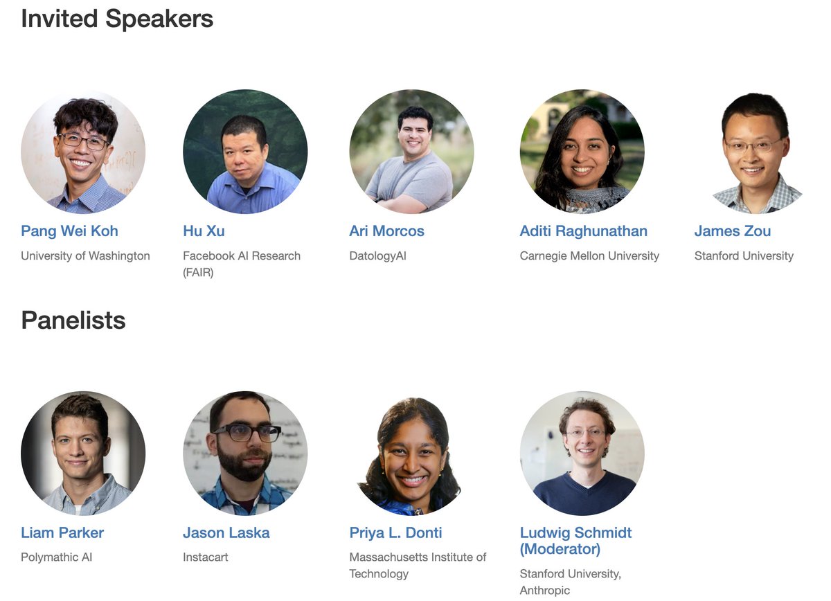 If you are attending #ICML2025, check out our DataWorld workshop on Sat July 19. We have updated the website with more info on speakers &amp; accepted papers! dataworldicml2025.github.io

Also happy to chat offline about all things ✨ data ✨