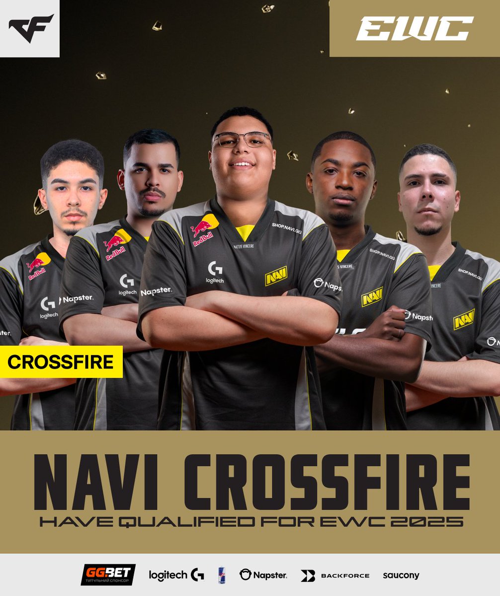 "Born to Win" will be represented in yet another discipline at #EWC2025! Today’s victory over Geekay Esports at the CrossFire Brazil League 2025 made it possible! 🖤💛
#NAVINATION