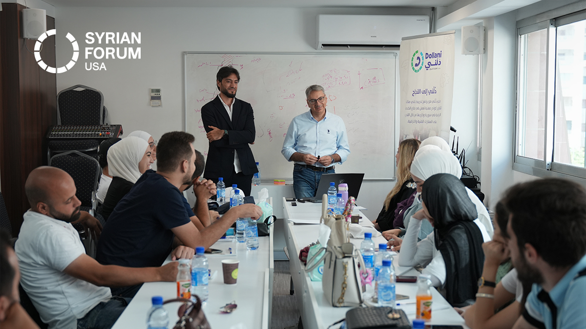 SyrianForumUSA's tweet image. Unlocking Potential, One Skill at a Time!
At @dollanibootcamp, we’re fueling the dreams of young Syrians! 🚀
Our latest training gave future engineers the tools to thrive—especially in the growing world of remote work.
With every session, we spark potential, grow talent, and…