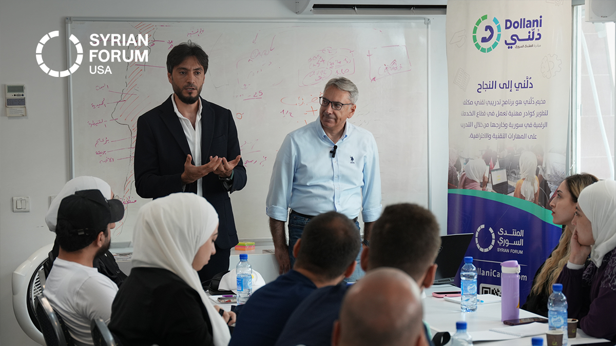 SyrianForumUSA's tweet image. Unlocking Potential, One Skill at a Time!
At @dollanibootcamp, we’re fueling the dreams of young Syrians! 🚀
Our latest training gave future engineers the tools to thrive—especially in the growing world of remote work.
With every session, we spark potential, grow talent, and…