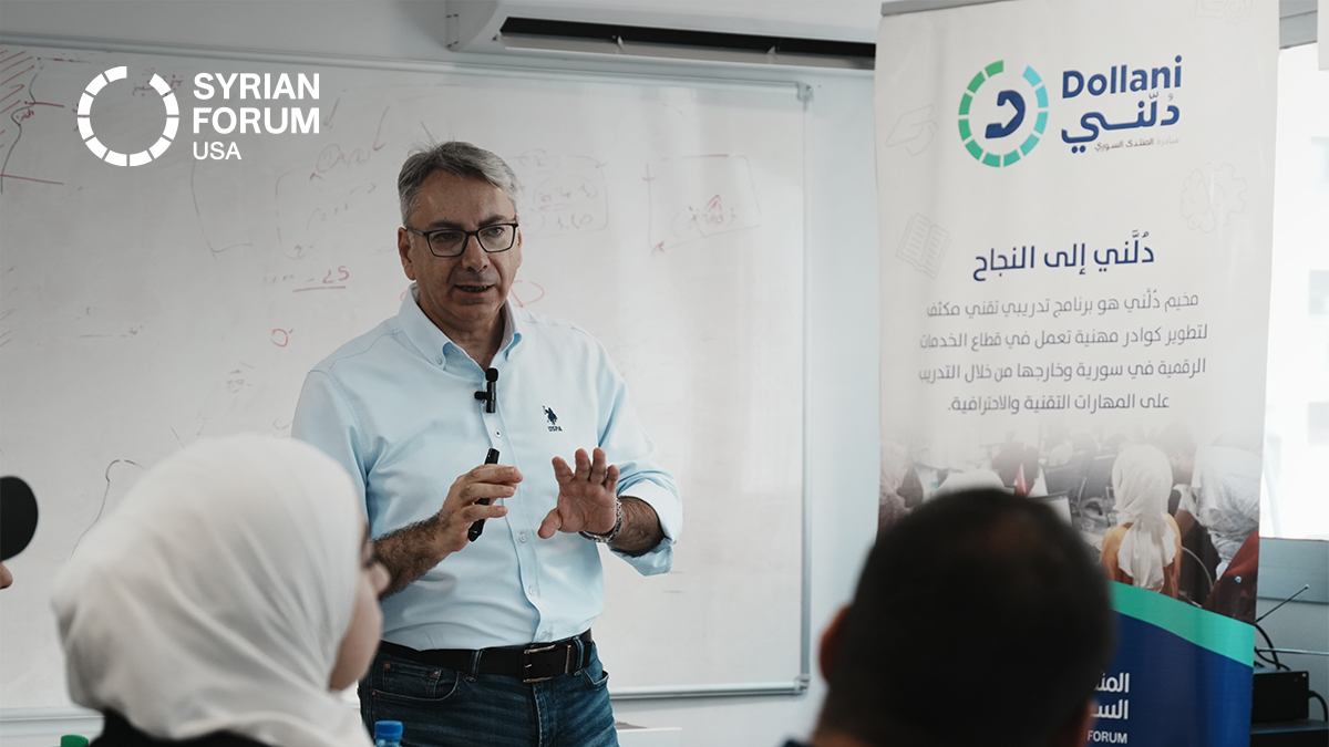SyrianForumUSA's tweet image. Unlocking Potential, One Skill at a Time!
At @dollanibootcamp, we’re fueling the dreams of young Syrians! 🚀
Our latest training gave future engineers the tools to thrive—especially in the growing world of remote work.
With every session, we spark potential, grow talent, and…