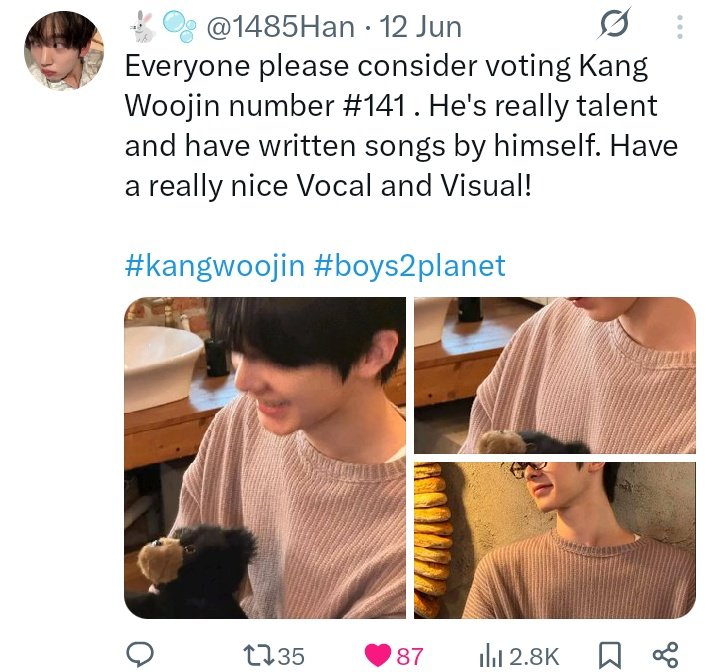 hannoah_07's tweet image. As a person who've been telling ppls to vote him since before the show, I feel like a proud mom seeing him gaining a lot of fans😭🫶 

Vote him guys!!! We need him in Debut line up as an Main Vocal!!

#kangwoojin #letsdebut