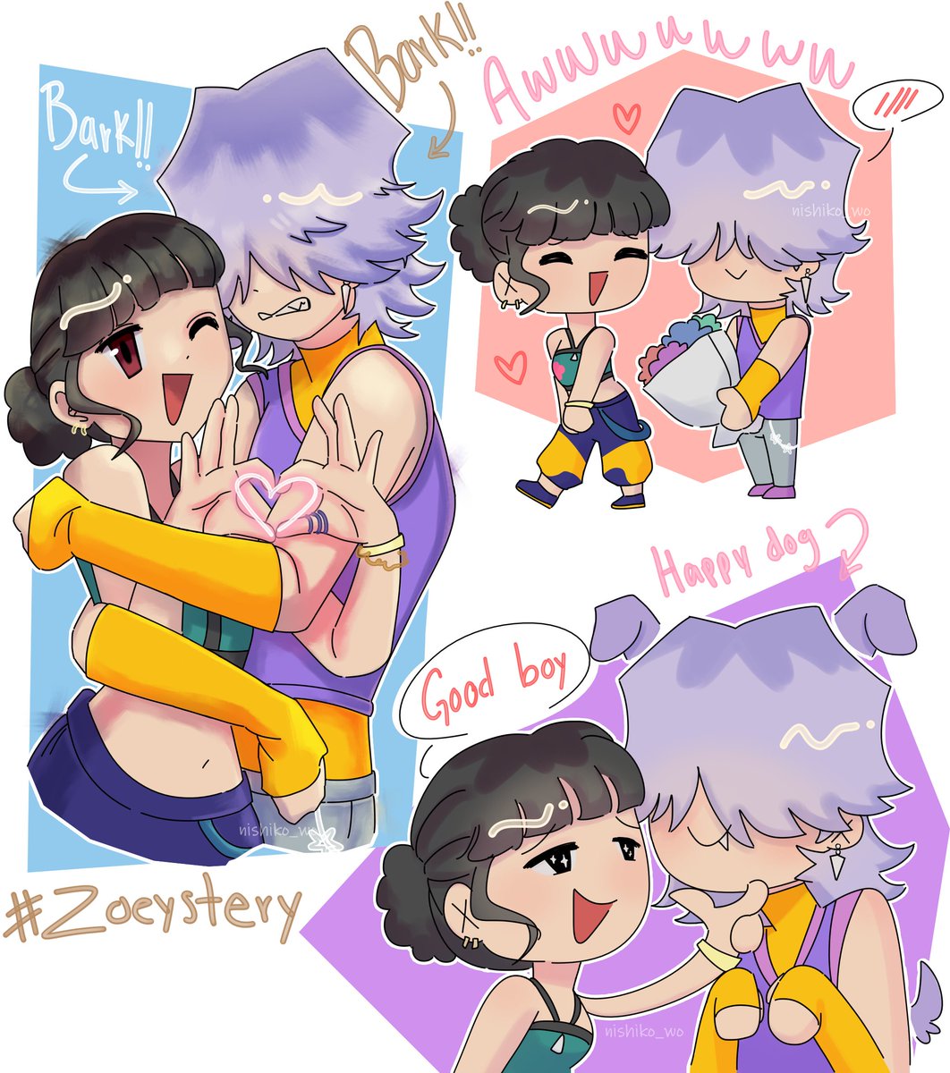 nishiko_wo's tweet image. mi ship favorito 🤧💗💕💖
#zoeystery #KPOPDEMONHUNTERS