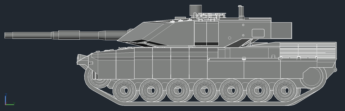 Popping in this hellhole to share my attempt at what a C2 Ariete would look like with the new 120/55, since they made the precise barrel side render available