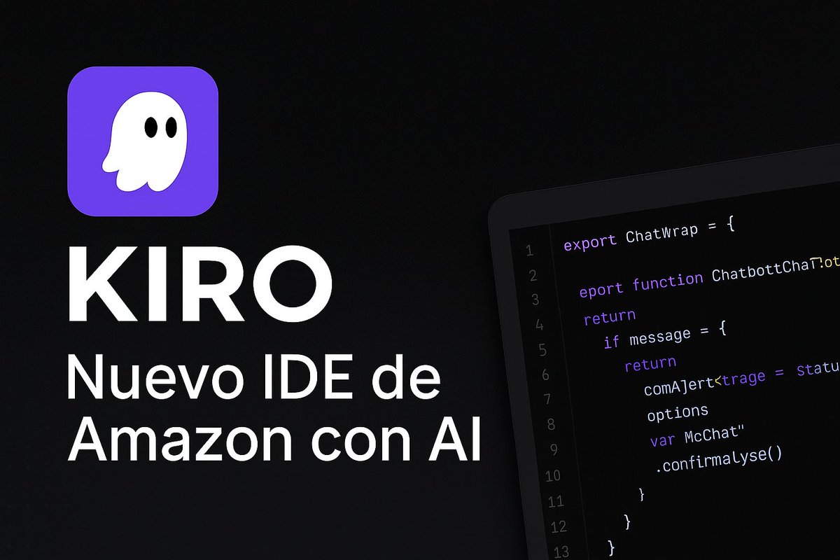 juan_deltoro2's tweet image. Amazon acaba de lanzar Kiro IDE y es un game changer 

🚀  No es solo &quot;otro Cursor&quot;: 
→ Desarrollo dirigido por especificaciones 
→ Agentes autónomos que documentan decisiones 
→ De prompt a código de producción
→ Gratis en preview

youtu.be/R_h_mK0gwMU