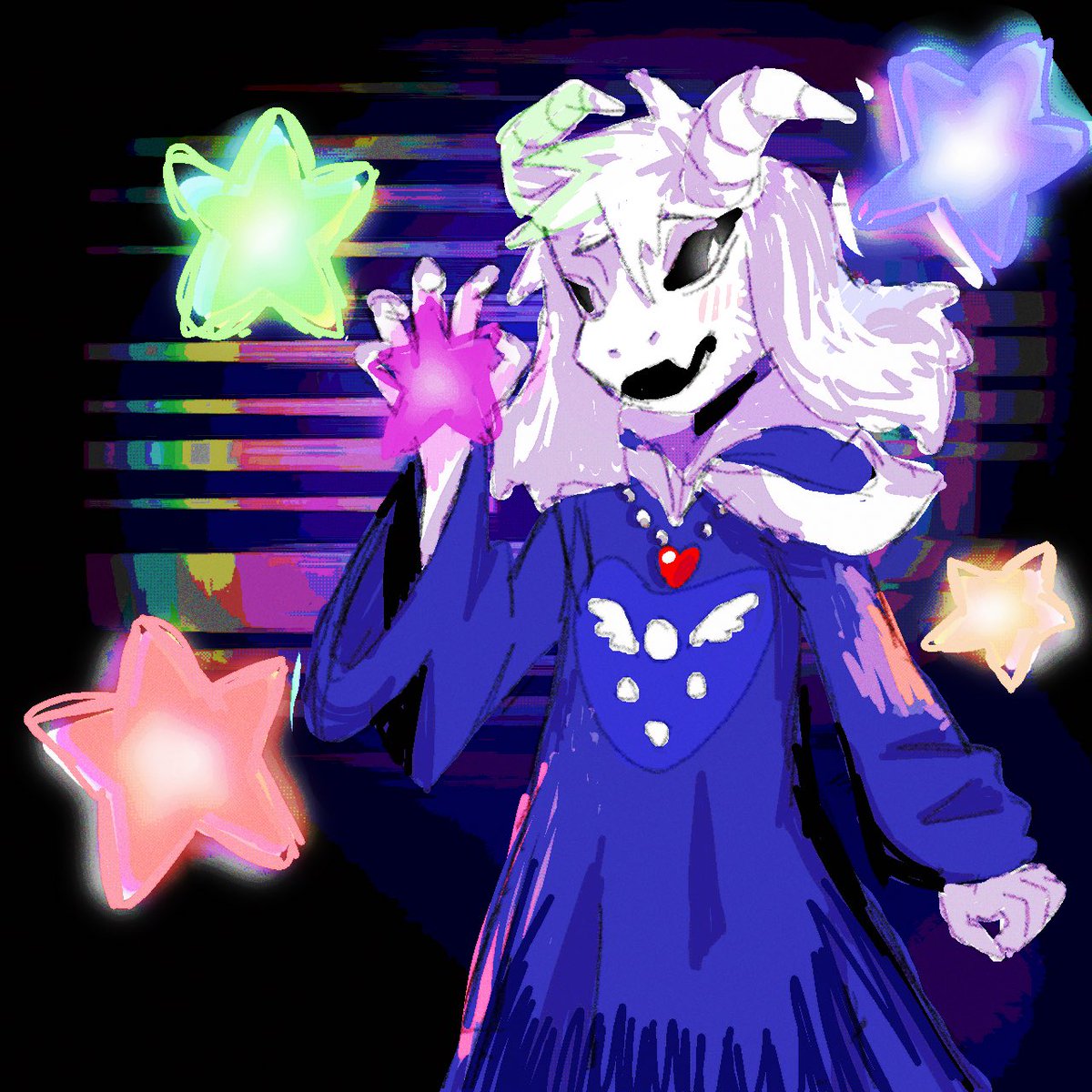 ursastarshyne's tweet image. asriel