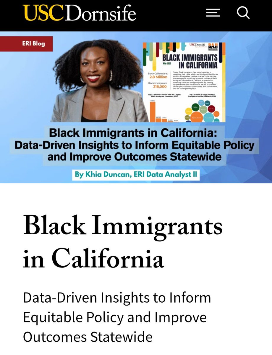 Is this also divisive? 🤔

“This project provides disaggregated data for Black immigrants by status to better understand the Black immigrant experience”
dornsife.usc.edu/eri/2025/07/16…
