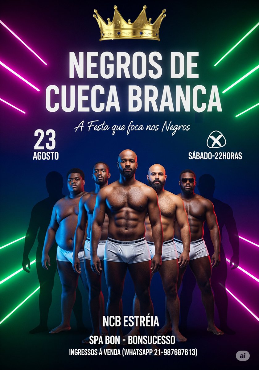 Somos os únicos Protagonistas nessa festa que é só Nossa. 23 de Agosto  nós temos um encontro marcado. Em nova casa, novo bairro,  mas com a mesma PEGADA: NEGROS X NEGROS.  Ingressos já a venda.