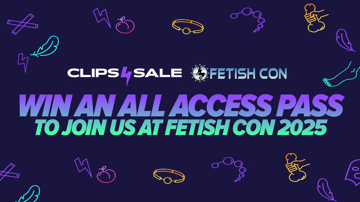 Win a FREE All Access Pass to Fetish Con! 🎟️
Creators, this is your chance! Just post and promote your clips using #C4SFetishCon25 to enter !! The more you share, the better your chances 😋
Contest runs July 17 at 12AM EST through July 22 at 11:59PM EST
If you're already posted
