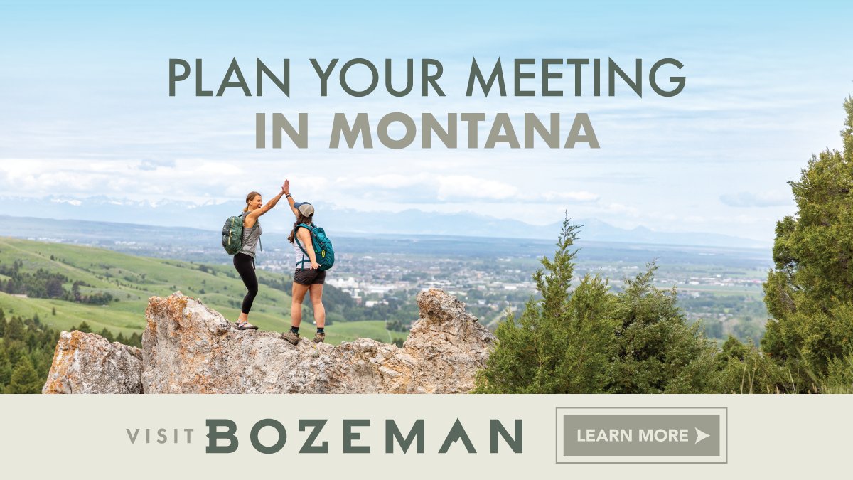 Need a fresh backdrop for your next meeting? Bozeman blends stunning scenery, modern venues, and outdoor adventure, ideal for work + play. Plan your event today!

Learn More: bit.ly/4nMxEbB