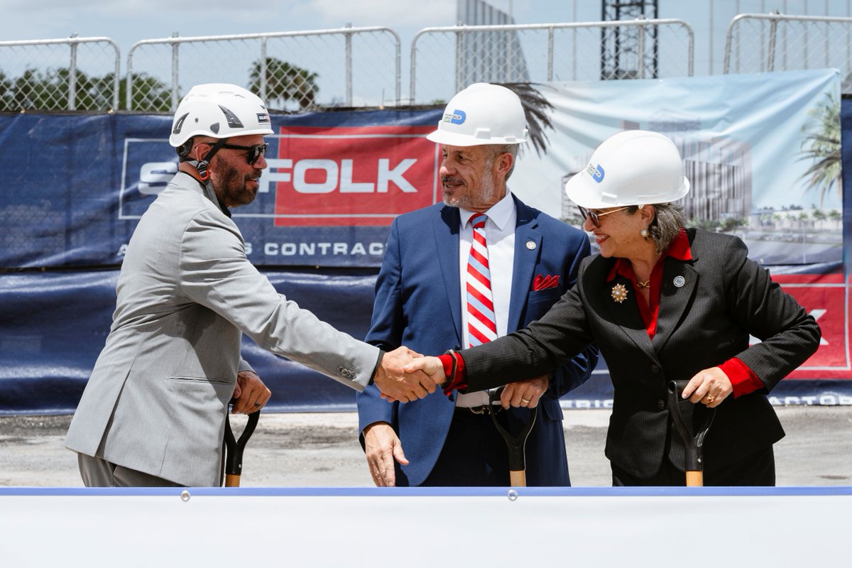 SuffolkBuilds's tweet image. Suffolk Miami was proud to join our partners to celebrate the groundbreaking of the new Integrated Command & Communications Center (IC3) in Sweetwater, FL, which will serve as a hub for emergency response and disaster management @gensler_design @MiamiDadeCounty