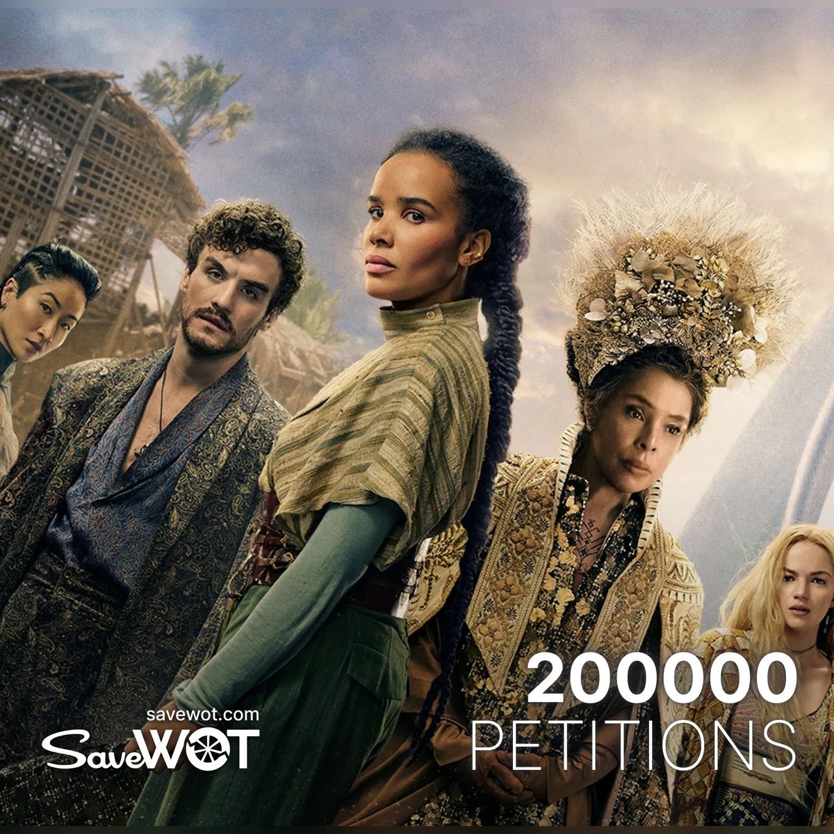FellowshipFans's tweet image. Congrats on the #WheelofTime fans getting their petition to over 200k signatures to try and save The Wheel of Time and get it renewed by a network for more seasons.
 #SaveWoT

Join the movement 👉savewot.com

@netflix