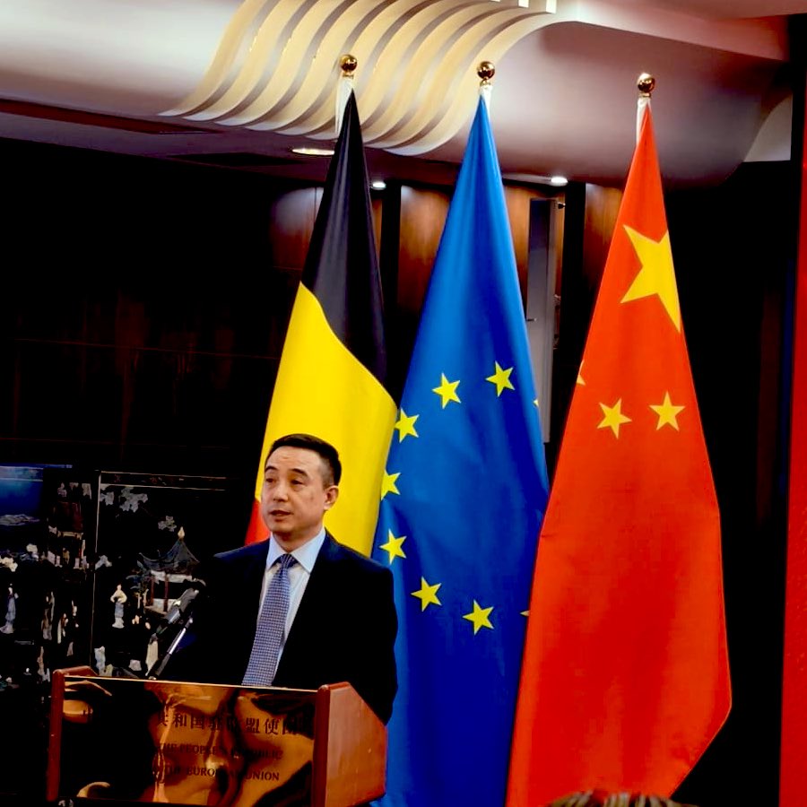 kgembassybe's tweet image. Ambassador Aidit Erkin was pleased to attend the reception on the occasion of the 98th Anniversary of the Founding of the Chinese People’s Liberation Army, co-hosted by the Mission of China to the EU & the Embassy of China in Belgium.