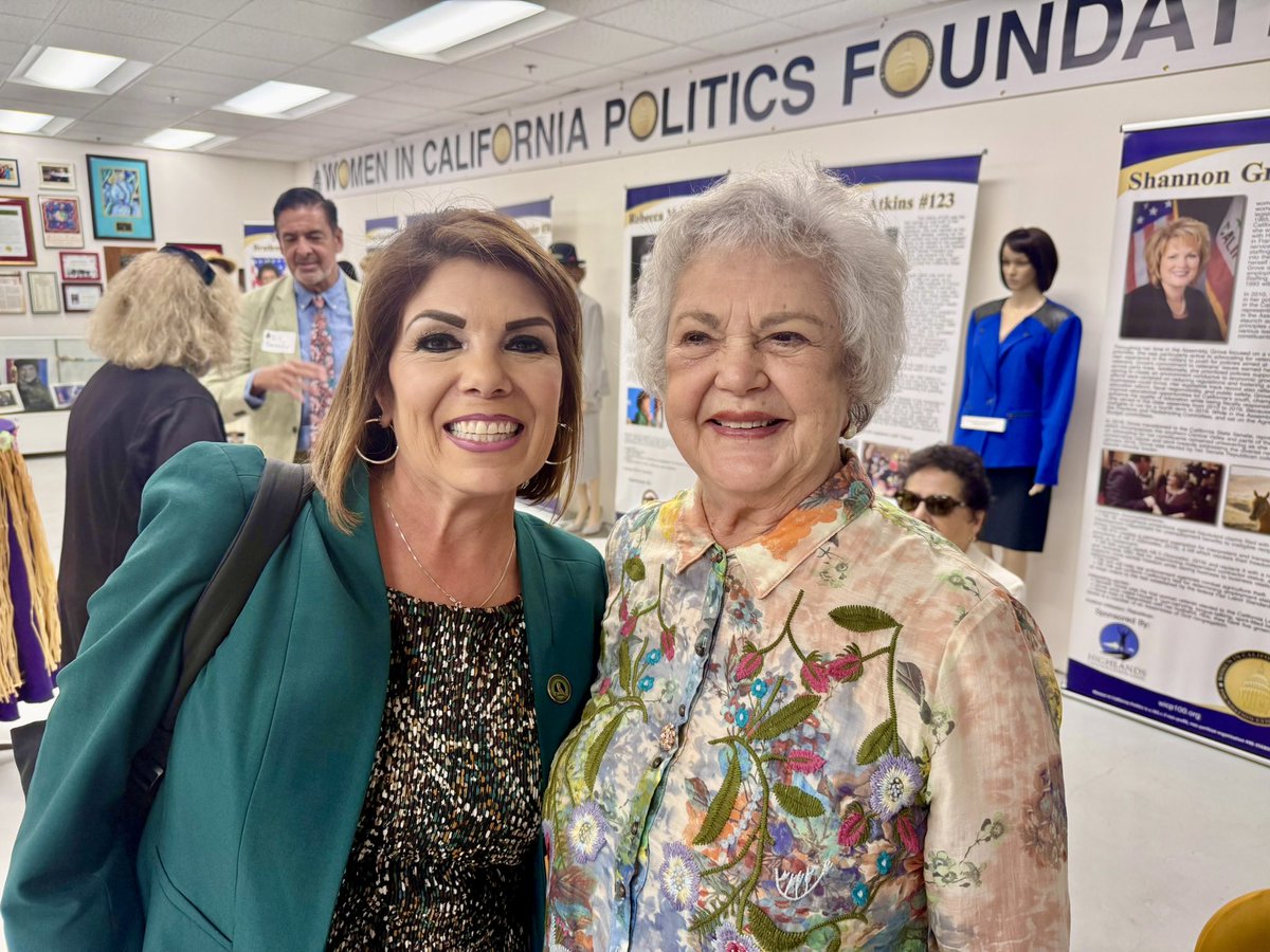 AsmMRodriguez's tweet image. It was an honor to meet the 15th woman to serve in the California State Legislature. I’m proud to be the 204th. A lot has changed since Leona served — but one thing remains constant: women get things done! #caleg #ad53