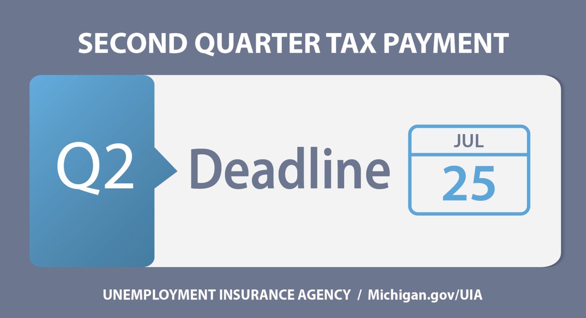MichiganLEO's tweet image. ⚠️ Attention employers: Second Quarter Wage and Tax Reports are due July 25. Incorrect or unfiled reports and late or missing payments can result in penalties and interest being assessed to an employer’s account.