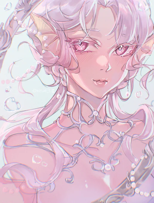 Pearlescent Attack for @/peanutknows, I went all in with the pastel colors for this one~ Their OC is really pretty! #artfight #artfight2025