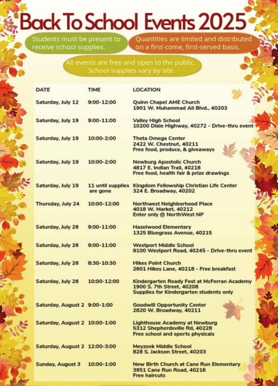 Back to School Supplies Events📚✏️✂️