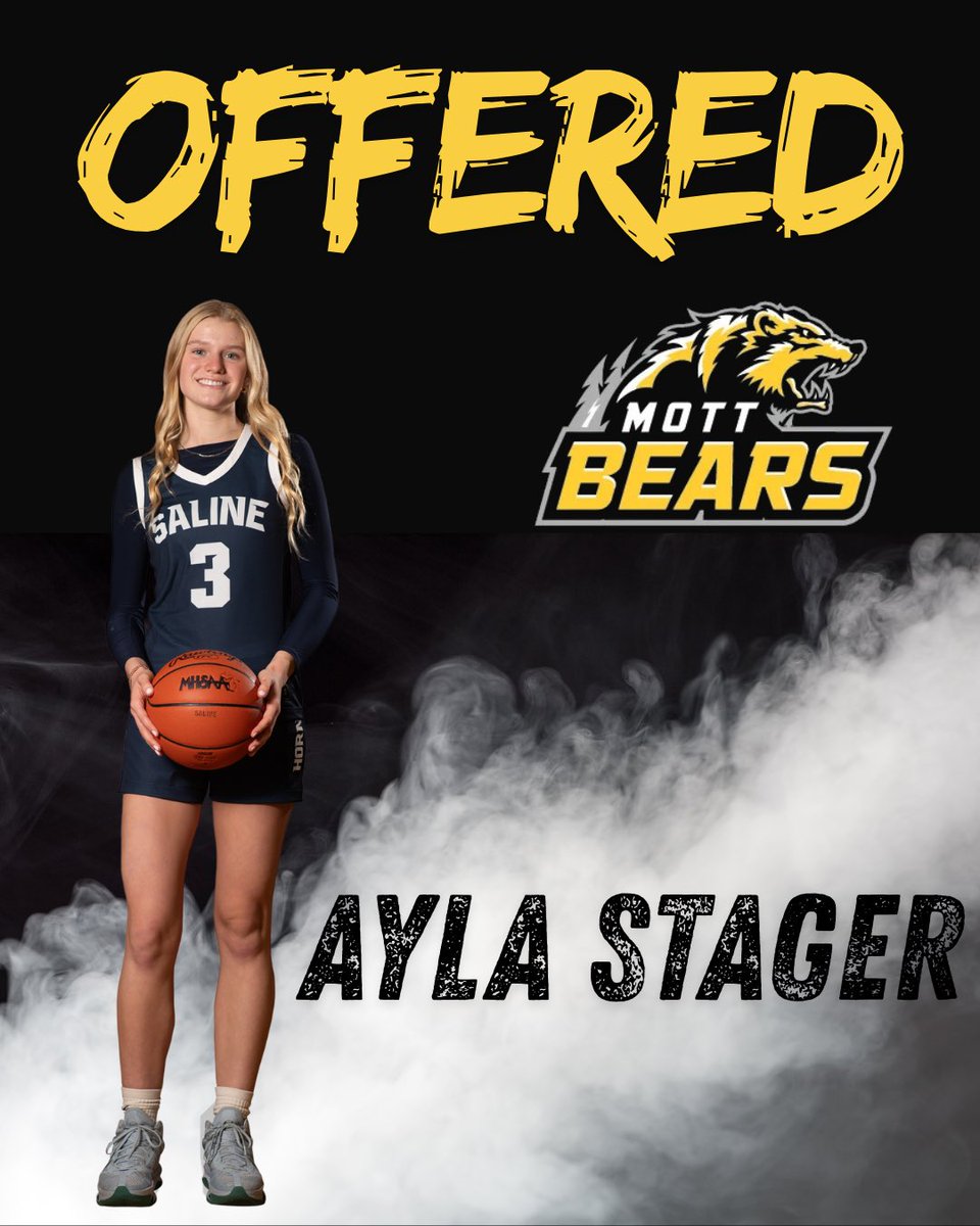 After a great conversation with Coach Trevithick, I am excited to announce I’ve received an offer to Mott Community College! Thank you so much for this opportunity!