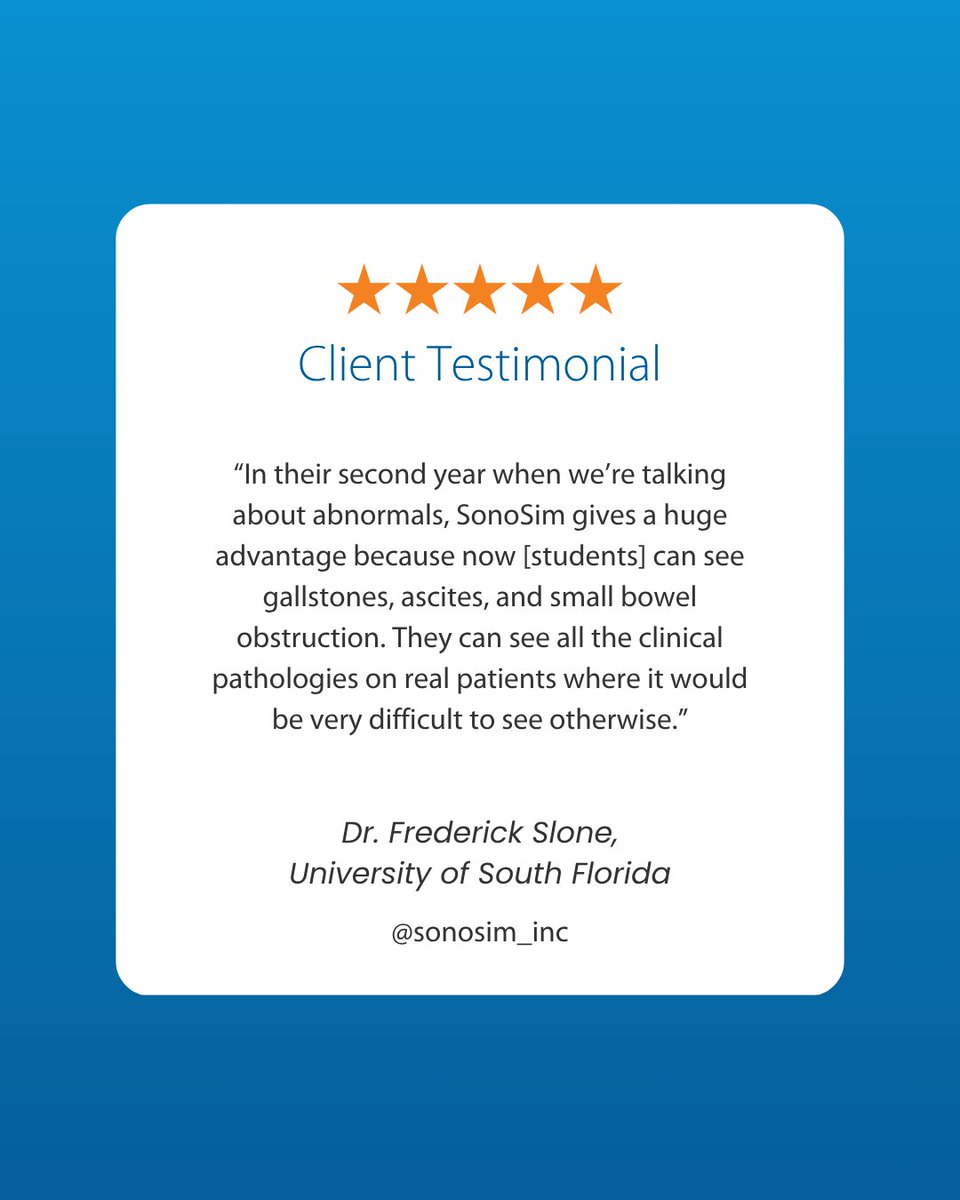 Textbooks describe it, but SonoSim lets students see it. 🔍 From gallstones to small-bowel obstruction, real patient cases make learning pathology easier—no rare clinical moments required! 

#sonosim #ultrasound #ultrasoundtraining #medstudent #medschool #sonography