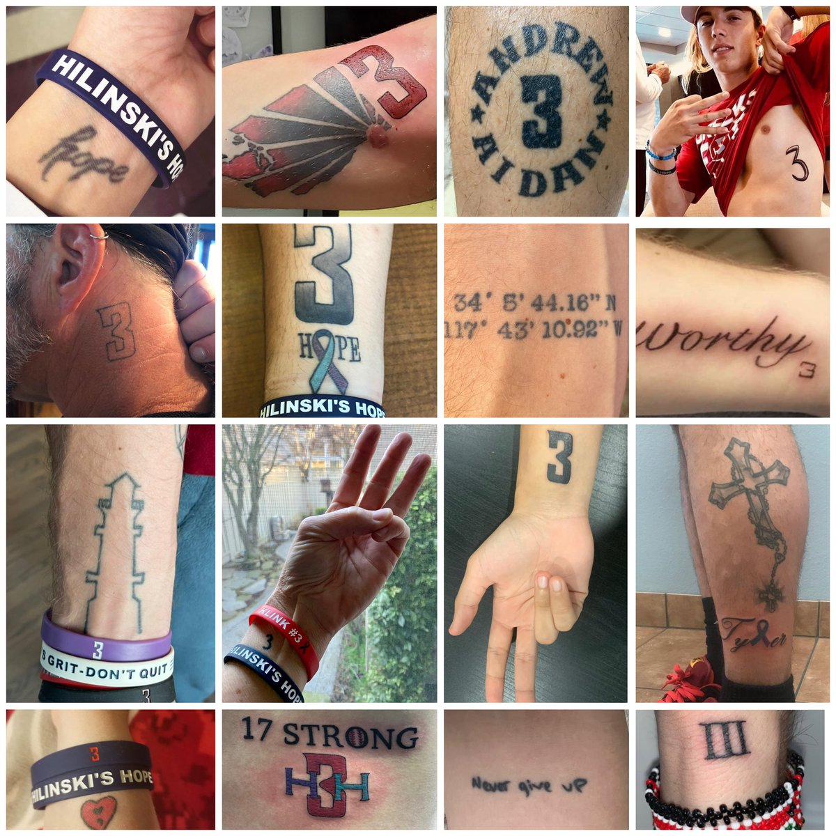 HilinskisHope's tweet image. #NationalTattooDay
Today we celebrate the powerful stories told through ink & are moved by those who have chosen to honor Tyler in this deeply personal & permanent way. From the 3’s, to Ty’s @WSUCougars nickname (Klink) to the coordinates of his Kauai lighthouse, to the words…