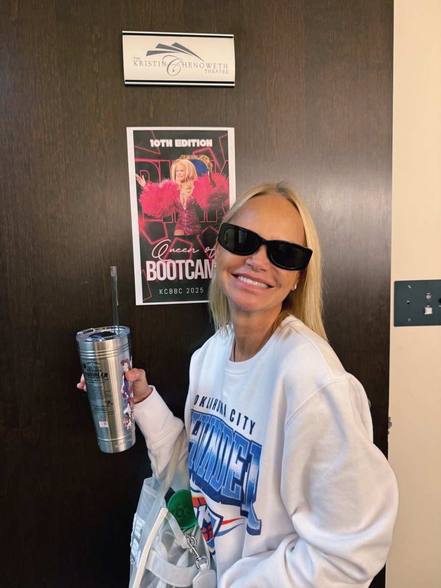 KChenoweth's tweet image. Our 10th annual Kristin Chenoweth Broadway Bootcamp is OFFICIALLY underway and I’ve got a new title… QUEEN OF BOOTCAMP 👑 So excited for these magical weeks with our brilliant rising stars!! @KCBBC_camp