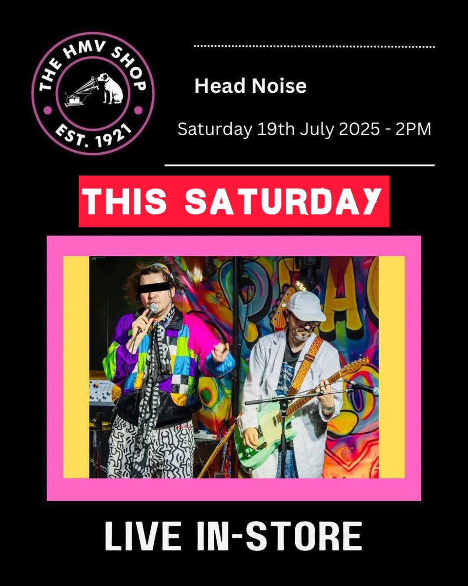 Head Noise (@headnoiseuk) on Twitter photo Don’t forget THIS SATURDAY that we will be playing a set upstairs at <a href="/hmvCardiff/">hmv cardiff</a>. We’ll have some brand new merch available as well as a full set of old and new material. Entry is FREE and we’re starting bang on 2pm. It would be AWESOME to see you there! 👊🐶📣 Don’t forget THIS SATURDAY that we will be playing a set upstairs at <a href="/hmvCardiff/">hmv cardiff</a>. We’ll have some brand new merch available as well as a full set of old and new material. Entry is FREE and we’re starting bang on 2pm. It would be AWESOME to see you there! 👊🐶📣