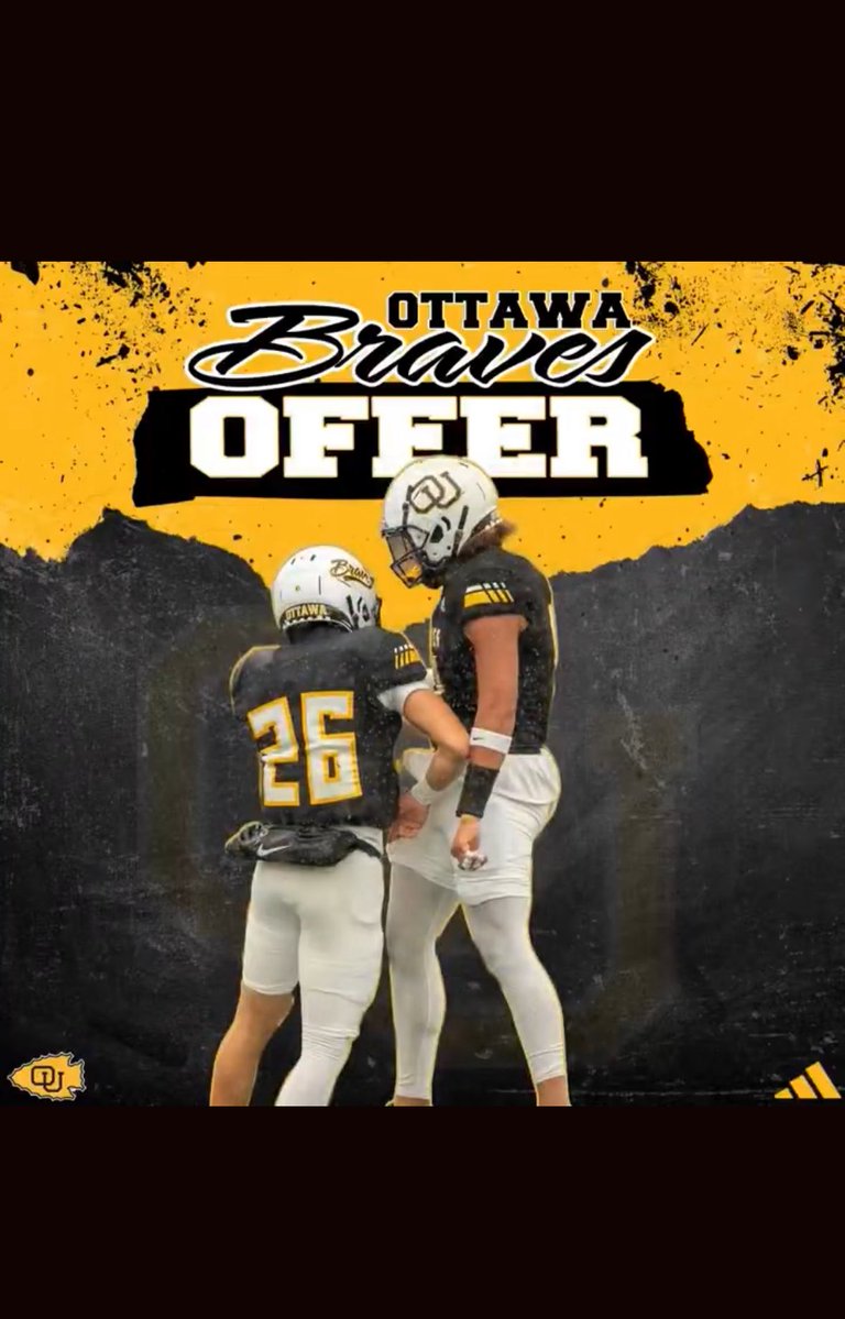 Owen Carroll (@owencarroll_4) on Twitter photo Excited to have received an offer from Ottawa University! <a href="/OttawaBravesFB/">Ottawa Braves Football</a> <a href="/Coach_CAnderson/">Coach CA</a> <a href="/CoachSCDub/">Spencer Wheeler</a> <a href="/CoachNickDavis/">Nick Davis</a> Excited to have received an offer from Ottawa University! <a href="/OttawaBravesFB/">Ottawa Braves Football</a> <a href="/Coach_CAnderson/">Coach CA</a> <a href="/CoachSCDub/">Spencer Wheeler</a> <a href="/CoachNickDavis/">Nick Davis</a>