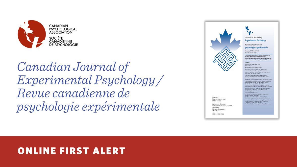 Canadian Journal of Experimental Psychology tweet media