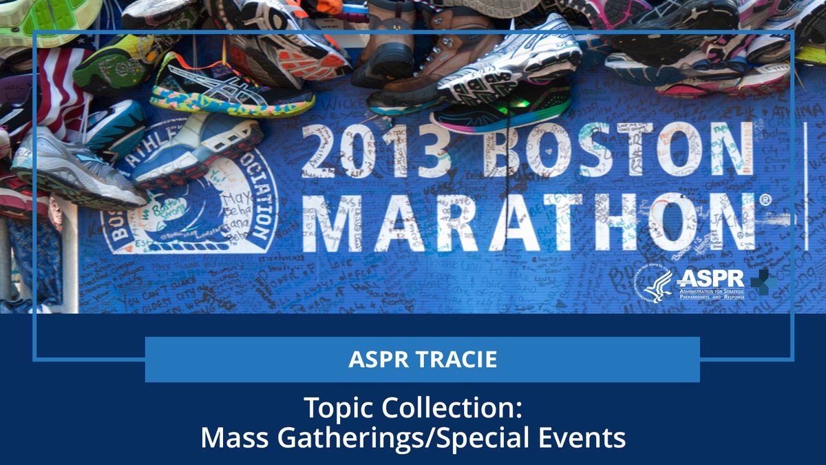 ASPRgov's tweet image. Mass gatherings can be a target for terrorist attacks and increase the risk of infectious disease outbreaks.
Learn how your healthcare facility can ensure it’s ready to respond if there is a health emergency at a mass gathering with this resource from ASPR TRACIE:…
