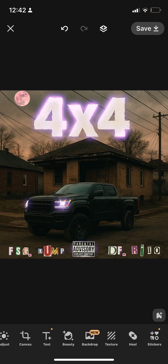 23_riio's tweet photo. Big engines. Blacked-out trucks. Tactical living.
We not just rapping — we moving different.

🎶 “Wide body. Bulletproof. This apocalyptic living see.”

‘4x4’ drops at midnight.
Turn your speakers up — and your opps down.
#4x4Drop #DFRiio #FSGDump #DownFall
OFFICIAL ART https://t.co/k4OWGVkfHW