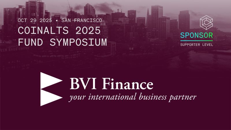 coinalts's tweet image. Thrilled to welcome @BVIFinance as a sponsor for @coinalts 2025! 🌍💼 Leading the way in fintech & digital assets from the British Virgin Islands. 🚀 #CoinAlts #BVIFinance