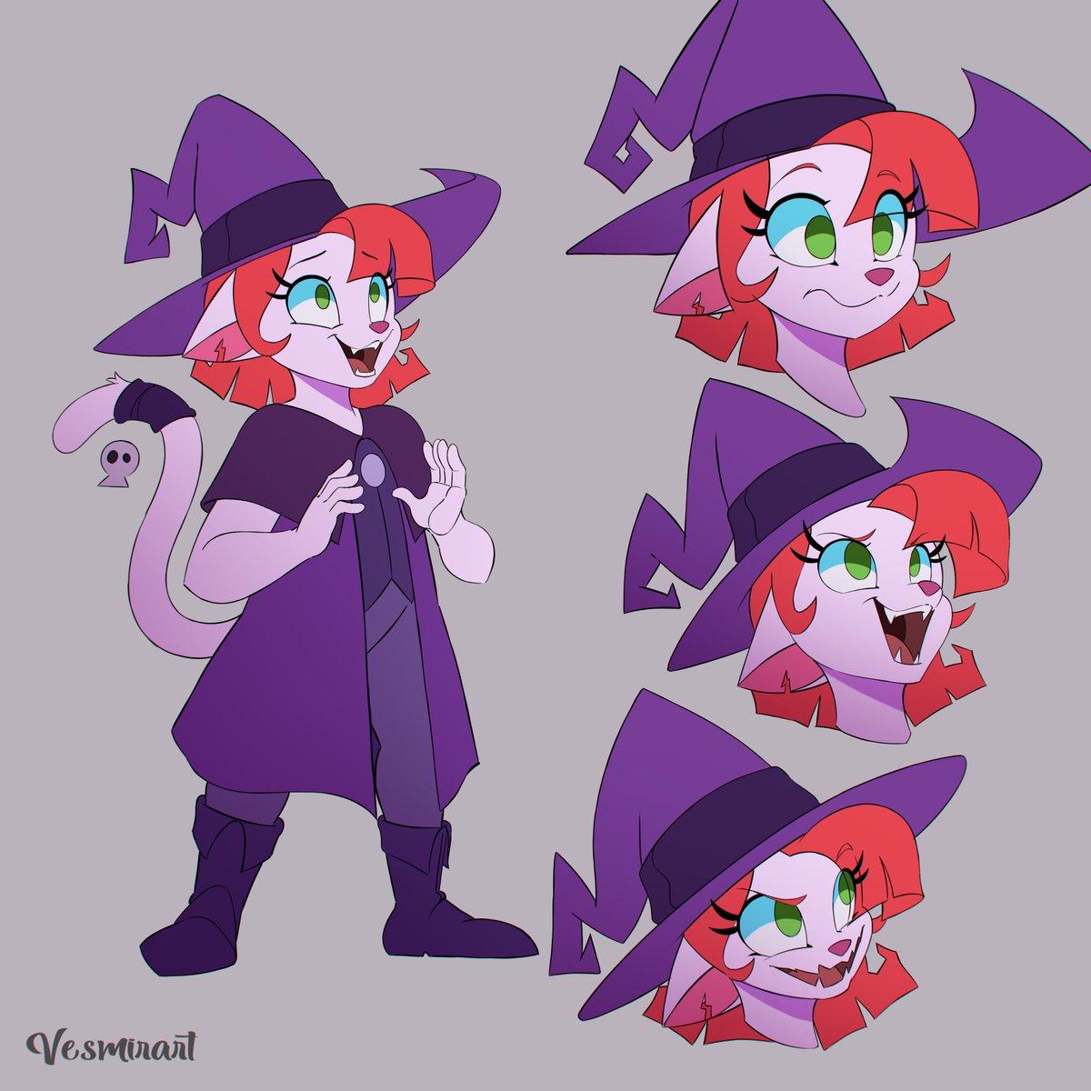 Vesmirart's tweet image. Little Witch